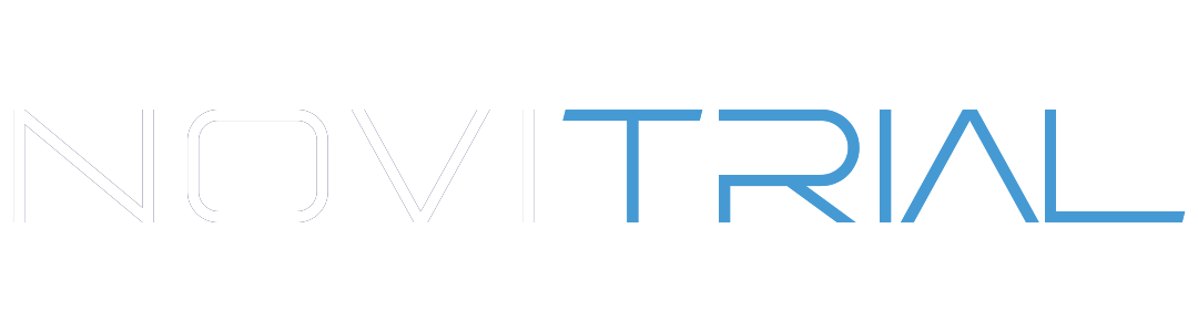 NoviTrial logo: Community, Research, Precision.
